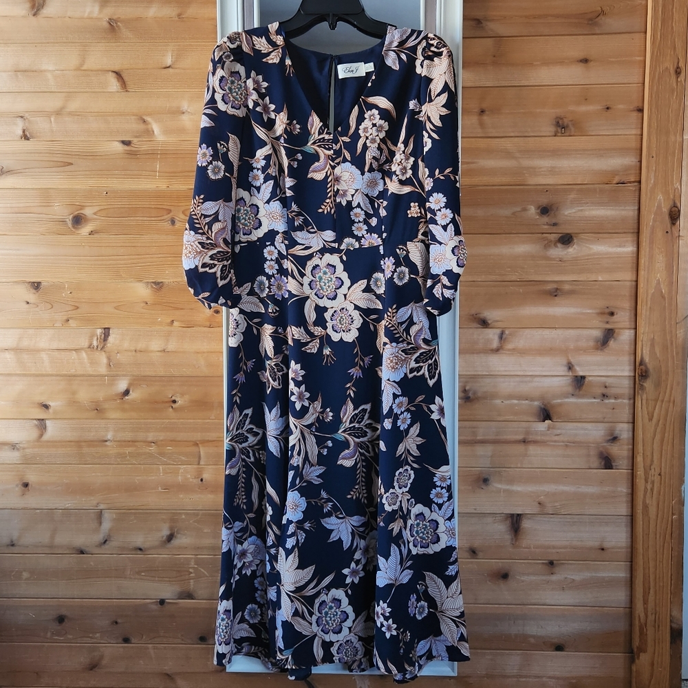 Eliza J Floral Spring Midi Dress